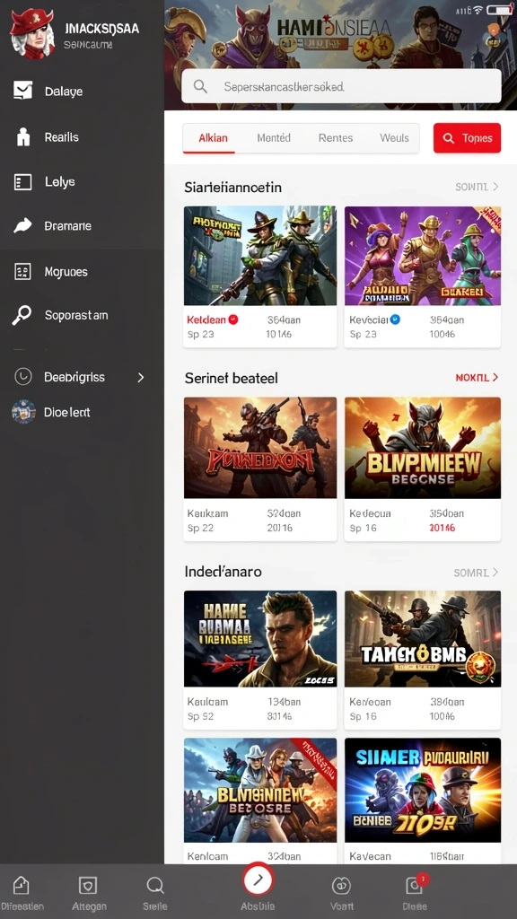 Tampilan utama aplikasi 777zx Terbaru untuk Android: Download APK Gratis yang intuitif dan efisien.