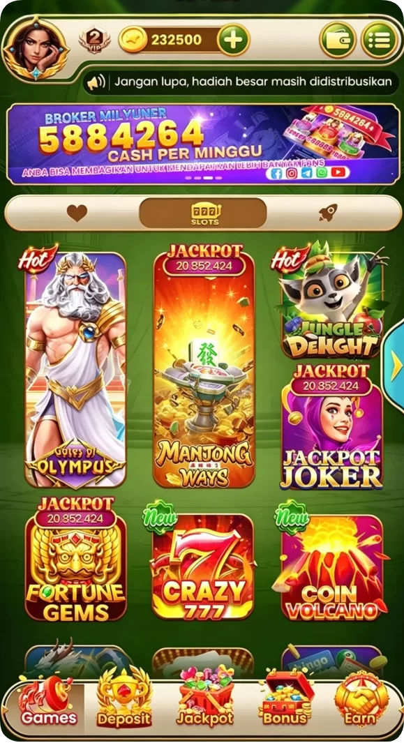 Tampilan utama aplikasi Info Aplikasi bataratoto Terbaru dan Cara Download yang intuitif dan efisien.